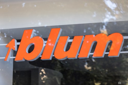 Outdoor advertising for "Blum"