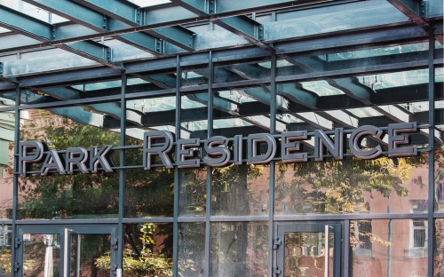 Outdoor sign for «Park Residence»