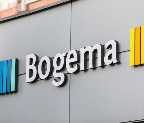 Sign for the "Bogema" store