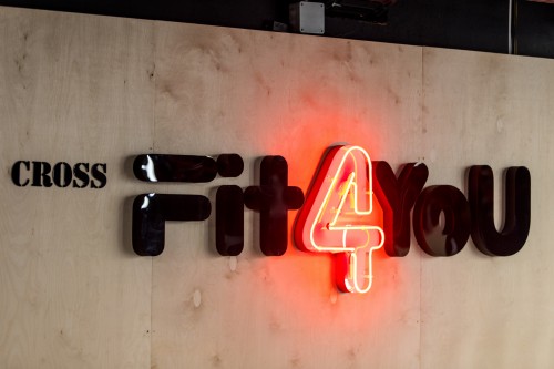 "Fit4you" sign in the interior