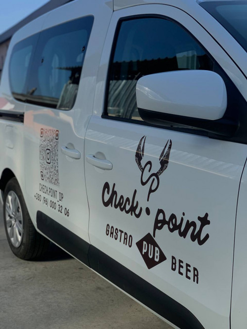 Branding the car for "Check Point"