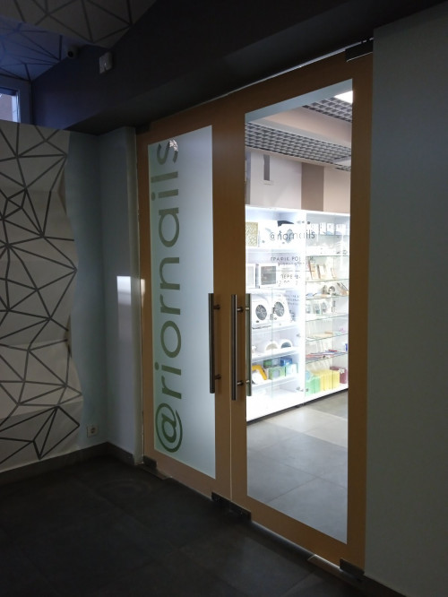 Door pasting for "RIOR nails" shop