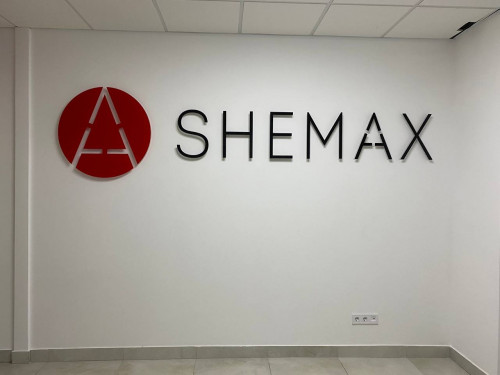 Interior logo for "Shemax" company