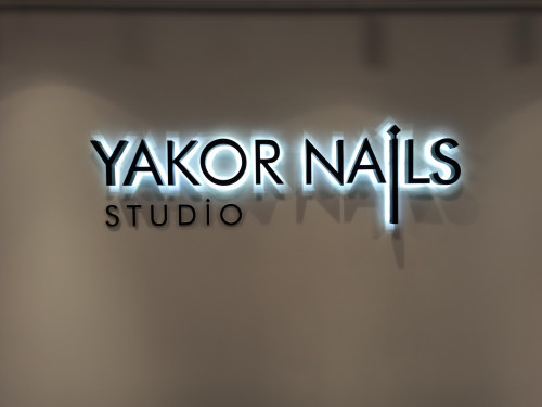 Interior sign for salon "Nails nails"