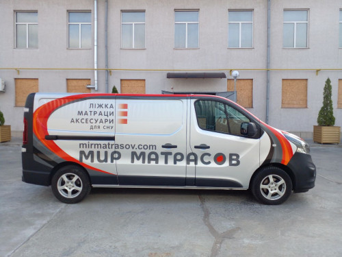 Car branding for the company "World of Mattresses"