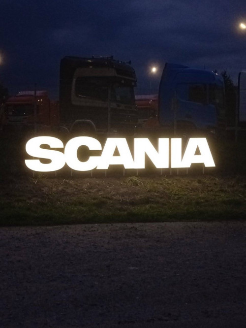 Signage for SCANIA brand dealer 