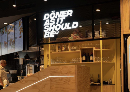 Signage for restaurant, Cologne - Germany